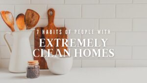 Habits Extremely Clean Homes